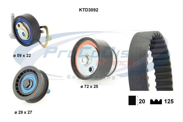 PROCODIS FRANCE Комплект ремня ГРМ KTD3092